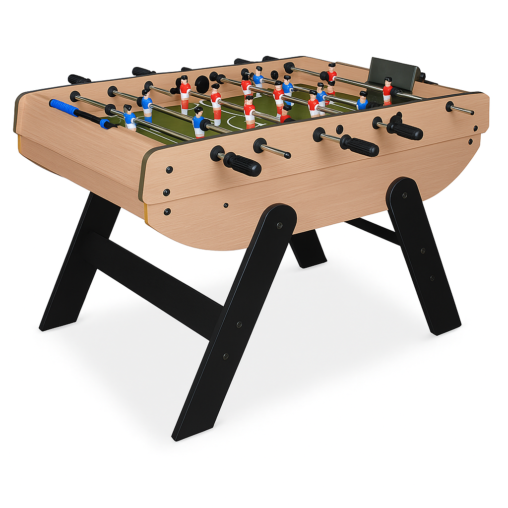 Baby-Foot Professionnel Intérieur – Table de Jeu Solide en Bois MDF