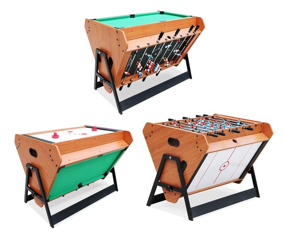 Table de Jeux 3 en 1 – Air Hockey, Baby-Foot et Billard